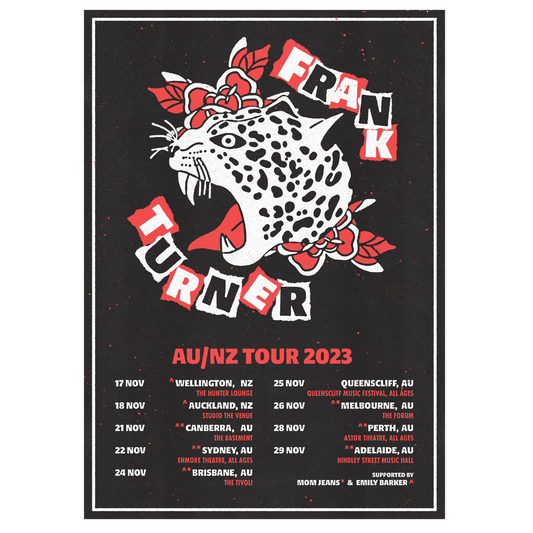 Frank Turner / Tour Poster - Merch Jungle - Official Frank Turner band t-shirts and band merch.